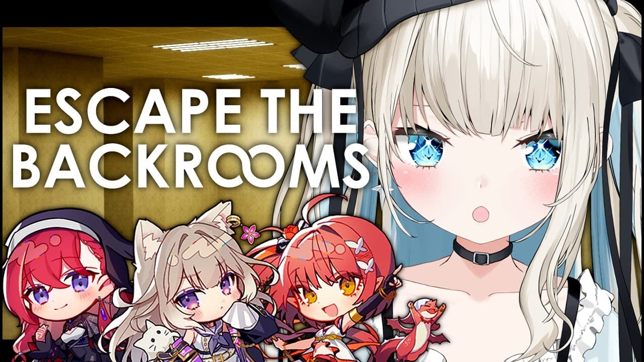 【 Escape the Backrooms 】夏といえば、ホラー…！！！！w/夜絆ニウ、心白てと、昏昏アリア【 絲依とい / ネオポルテ 】